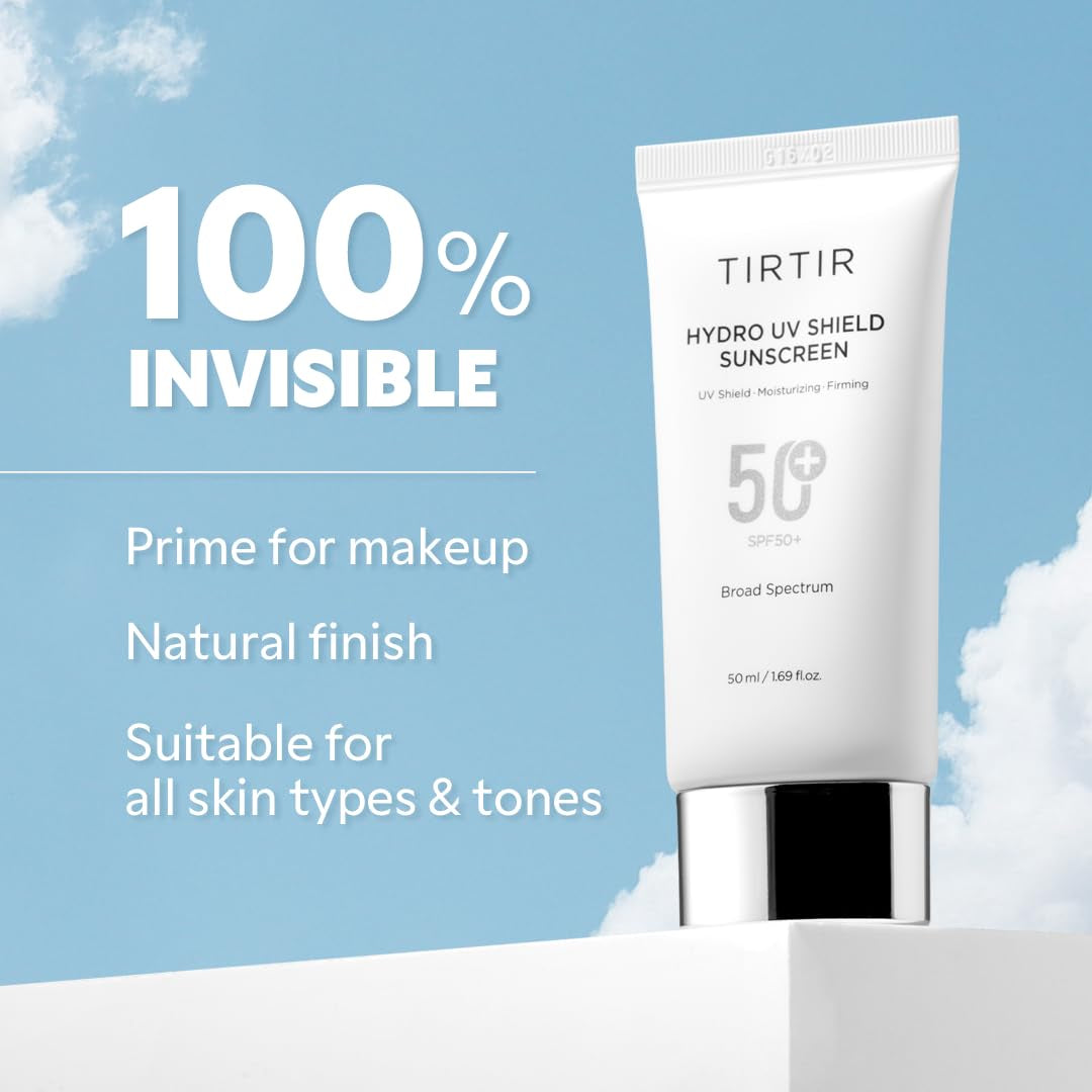 Hydro UV Shield Sunscreen | SPF 50+ UVA/UVB Protection, Lightweight, No White Cast, Non-Greasy, Korean Sunscreen, 1.69 Fl Oz (Pack of 1)