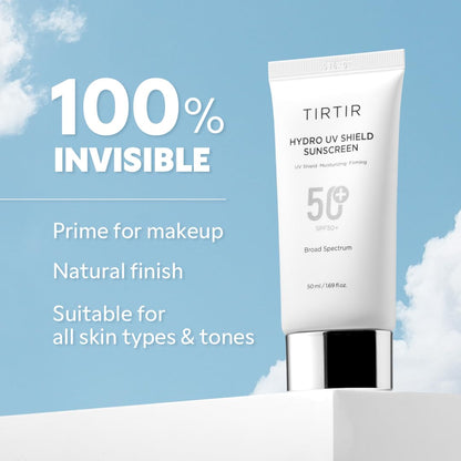 Hydro UV Shield Sunscreen | SPF 50+ UVA/UVB Protection, Lightweight, No White Cast, Non-Greasy, Korean Sunscreen, 1.69 Fl Oz (Pack of 1)