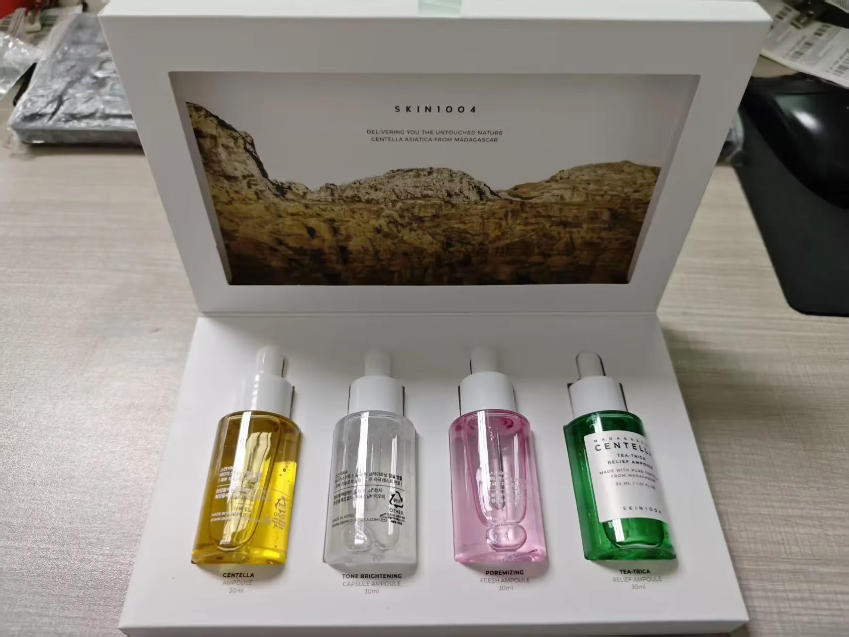 Skin1004 Centella Asiatica Essence Limited Edition Set Box Facial Care Set Soothing Essence Set Box 4Pcs Skin Care Angel