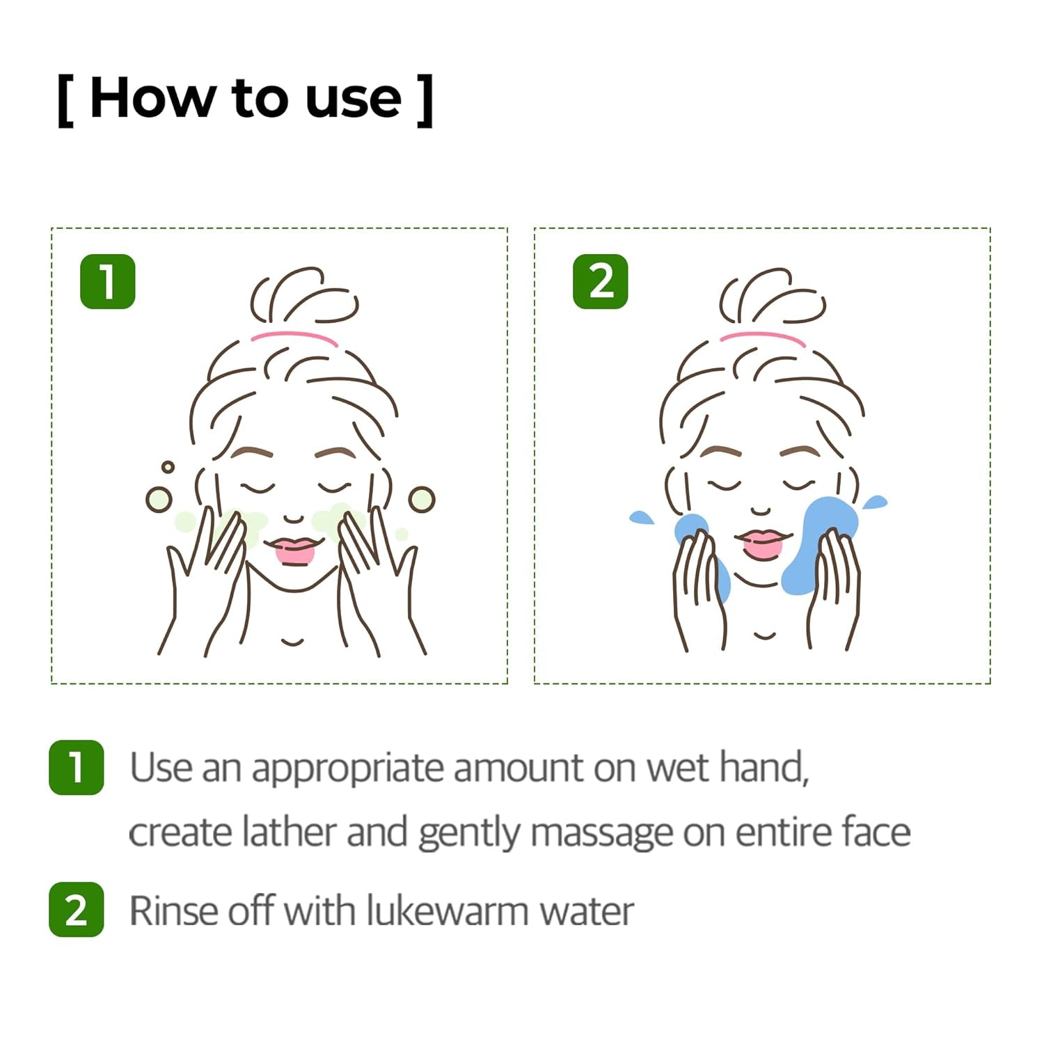 Super Matcha Pore Clean Cleansing Gel - 3.38Oz, 100Ml - Made from Matcha Extracts for Sensitive Skin - Mild Daily Face Wash for Pore Tightening, Sebum and Blackheads Care - Korean Skin Care