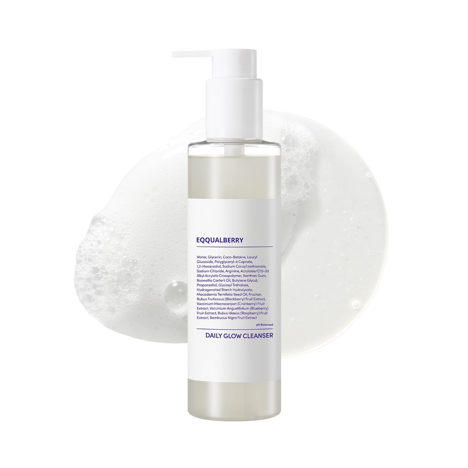 Ph Balanced Daily Glow Gel Cleanser 7.1 Fl Oz. 210Ml Moisturizing Finish, Gentle Gel Cleaning, Korean Skincare EWG Green