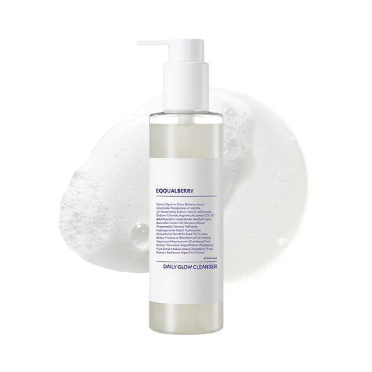 Ph Balanced Daily Glow Gel Cleanser 7.1 Fl Oz. 210Ml Moisturizing Finish, Gentle Gel Cleaning, Korean Skincare EWG Green