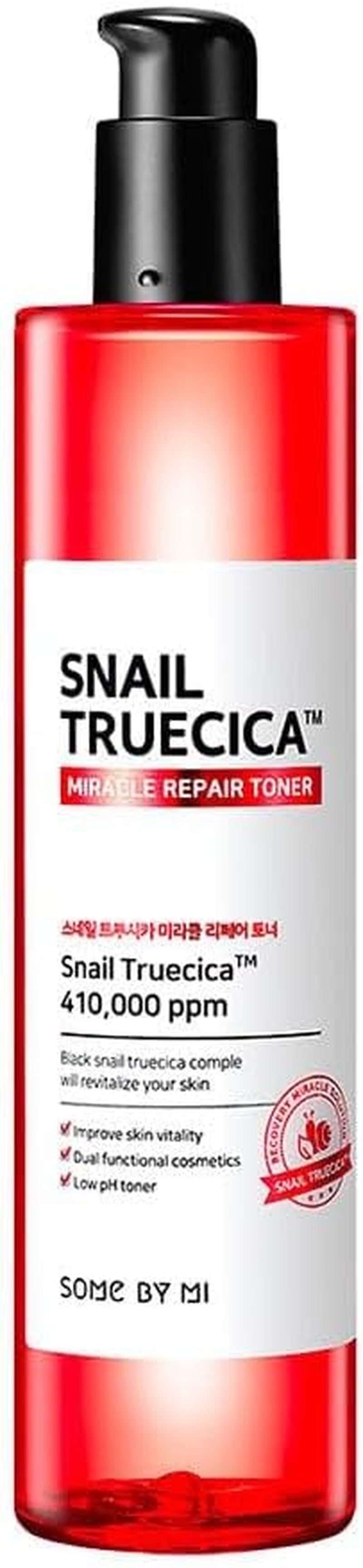 Snail Truecica Miracle Repair Toner - 4.6Oz, 135Ml - Made from Snail Mucin for Sensitive Skin - Daily Repair Face Toner with Skin Texture and Pigmentation Care - Korean Skin Care