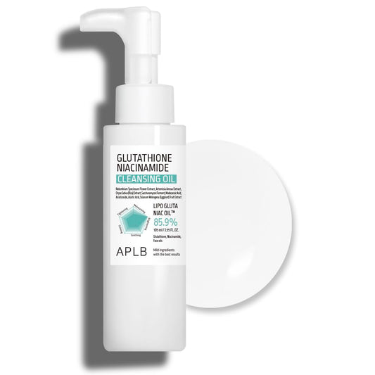 Glutathione Niacinamide Cleansing Oil | LIPO GLUTA NIAC OIL™ 85.9% 3.55 Fl.Oz/Korean Skincare, Makeup Remover for Sensitive Skin, Moisturize, Blackhead Care