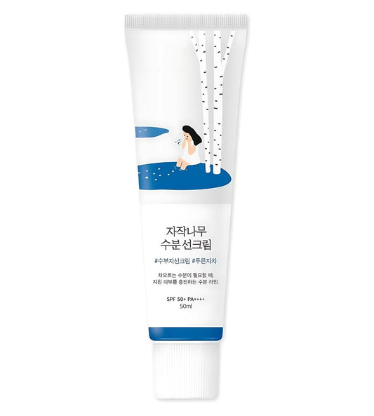 Birch Juice Moisturizing Sunscreen (SPF50+ PA++++) | a Moisturizing Sunscreen, No White Cast, Strong UV Protection, Moist Essence Type, Ocean Friendly-Reef Safe (1.69Fl.Oz) 100% Original