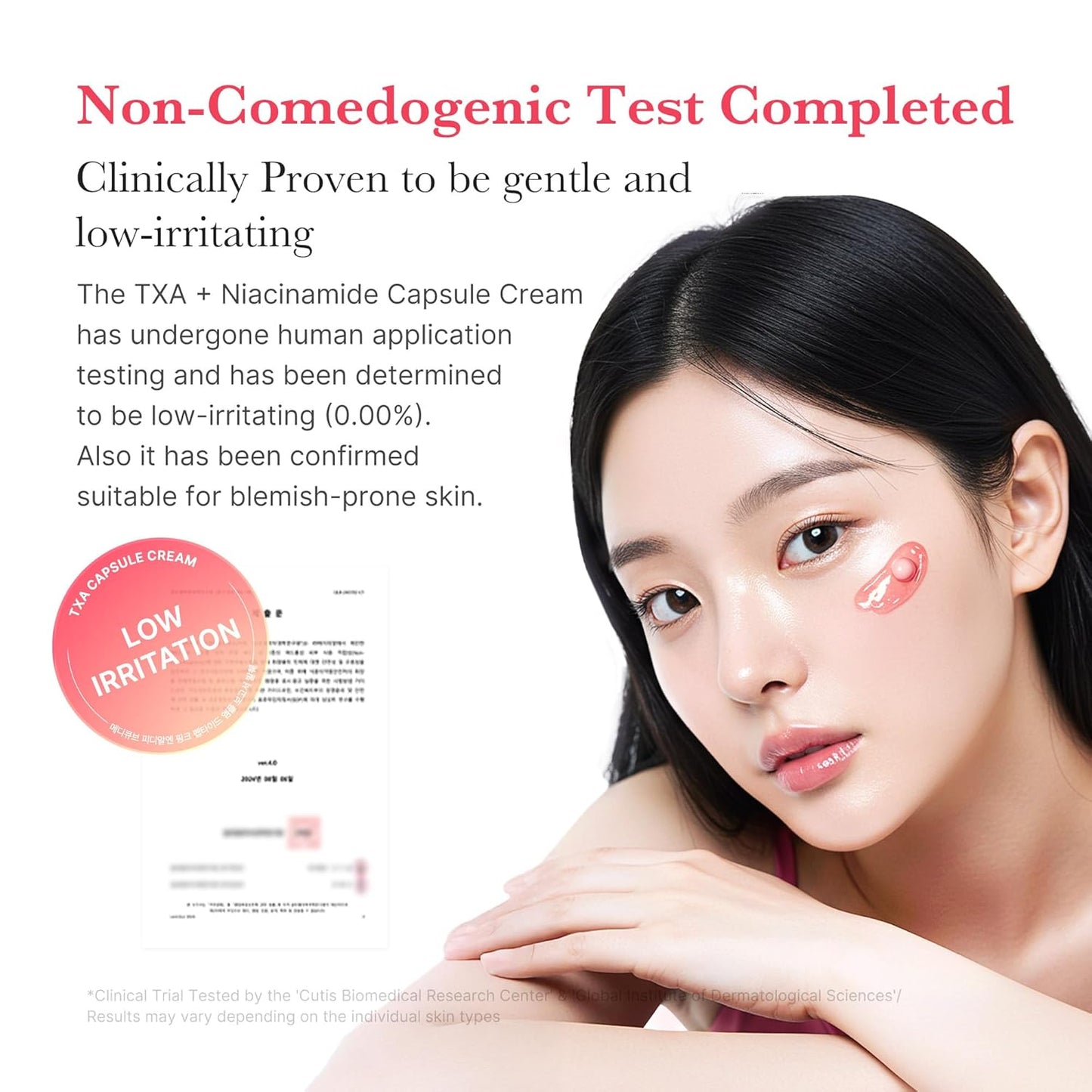 Txa+Niacinamide Capsule Cream | Dual Radiance Moisturizer, Ideal for Use after Spot Care | for Uneven Skin Tone, Texture & Hydration | 99% Pure Tranexamic Acid | Korean Skincare | 1.94Oz