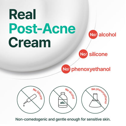 Post-Acne Moisturizer, Recovery & Glow Boost, Silicone-Free, Non-Comedogenic, Vegan, Korean Skincare, Mighty Bamboo Panthenol Cream, 3.38 Fl Oz / 100Ml