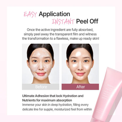 Collagen Glass Skin Mask Peel off Facial Packs 2.71 Fl. Oz. / 80Ml Collagen Wrapping Hydrating, Glow, Moisturizer for Korean Glass Skin Care