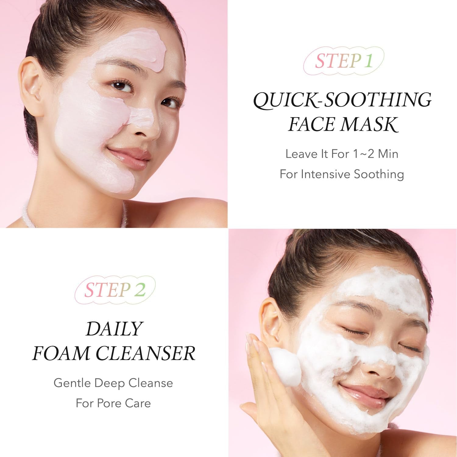 Pink Aloe Facial Polish Cleanser | Gentle Exfoliation with Mungbean & Soybean Scrub | Removes Waterproof Makeup & Sunscreen | Non-Comedogenic Cleanser for All Skin Types | Korean Skincare