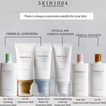 SKIN1004 Sunscreen Spf 50 Korean Madagascar Centella Skin Care Original Protector Solar Facial Crème Solaire Sun Screen Cream