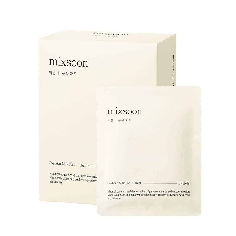 Soybean Milk Pad 10Ea Milky Texture Sheet Pad for Sensitive Skin Nourishing Moisturizer Korean Glass Skin Care