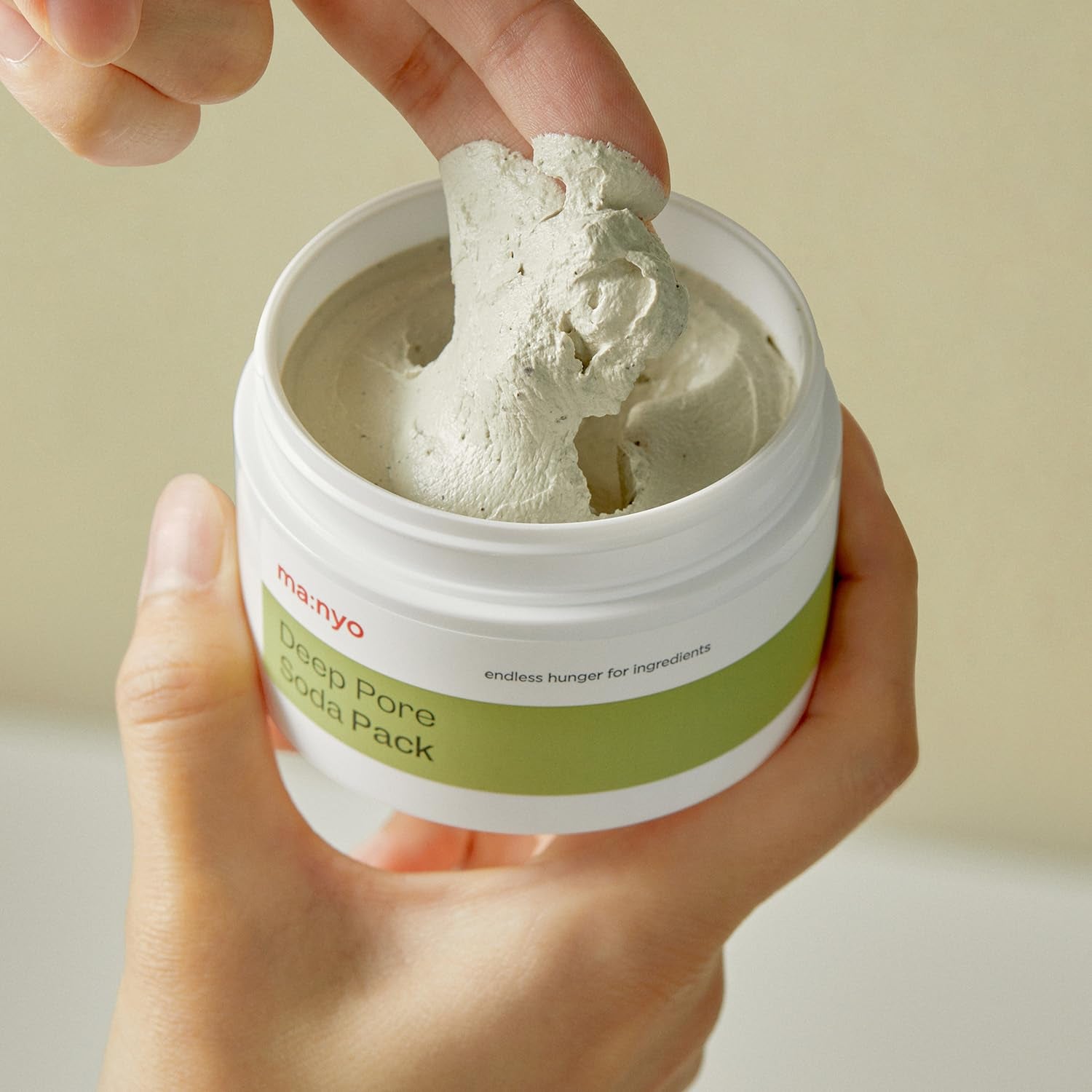Deep Pore Soda Clay Facial Mask Pack (3.71Oz/110Ml) - Vegan, Refreshing Deep Pore Detox