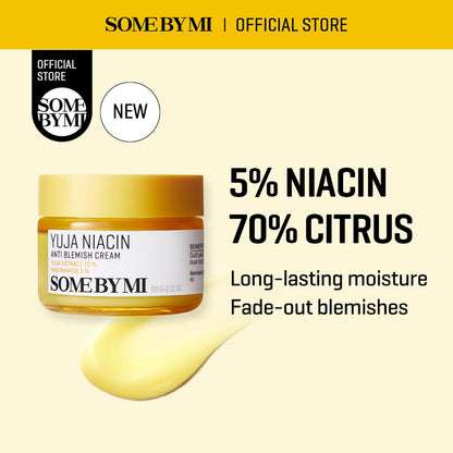 Yuja Niacin anti Blemish Cream – 2.02Oz, 60Ml – Korean 5% Niacinamide Face Moisturizer to Brighten Dull-Looking Skin – Dark Spot Remover with Alpha-Bisabolol for Face – Korean Skin Care