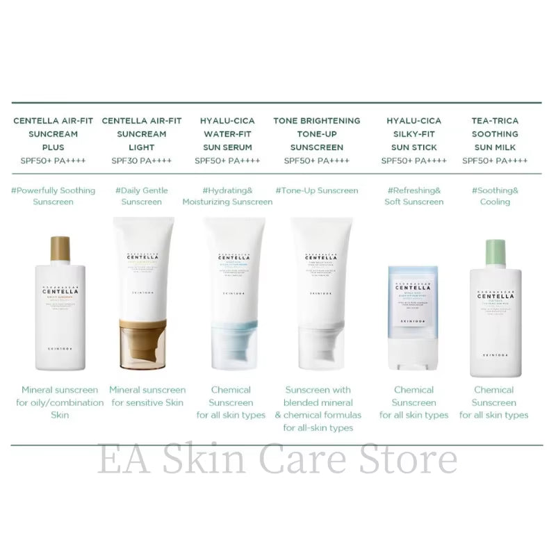 SKIN1004 Sunscreen Spf 50 Korean Madagascar Centella Skin Care Original Protector Solar Facial Crème Solaire Sun Screen Cream