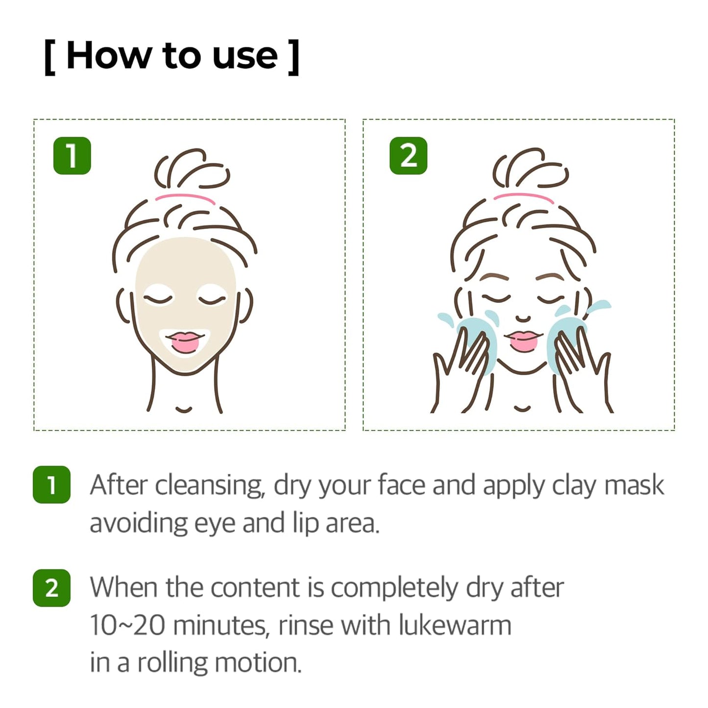Super Matcha Pore Clean Clay Mask - 3.52Oz, 100G - Made from Match Water for Sensitive Skin - Skin Moisturizing Effect with Sebum and Pore Care - Korean Skin Care