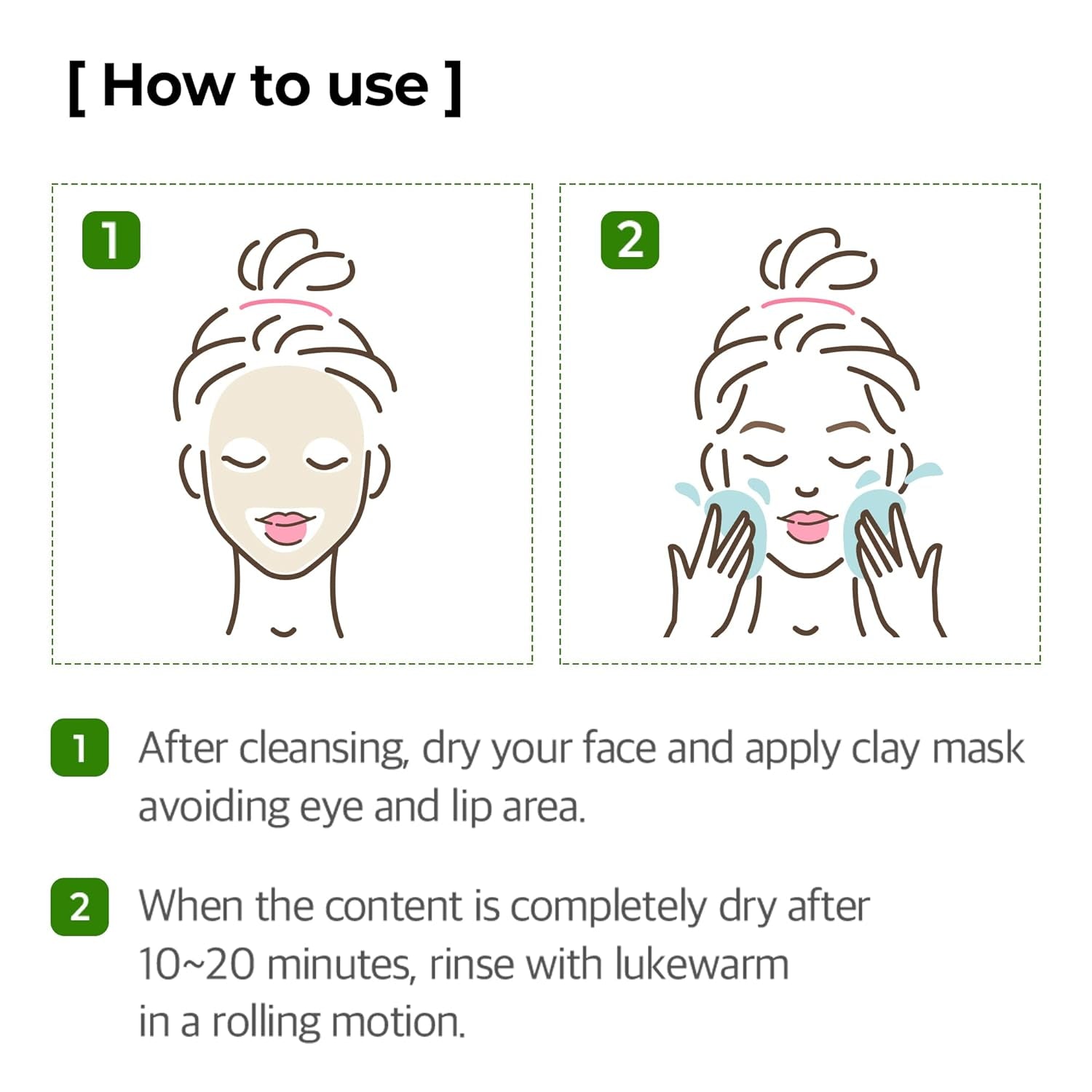 Super Matcha Pore Clean Clay Mask - 3.52Oz, 100G - Made from Match Water for Sensitive Skin - Skin Moisturizing Effect with Sebum and Pore Care - Korean Skin Care