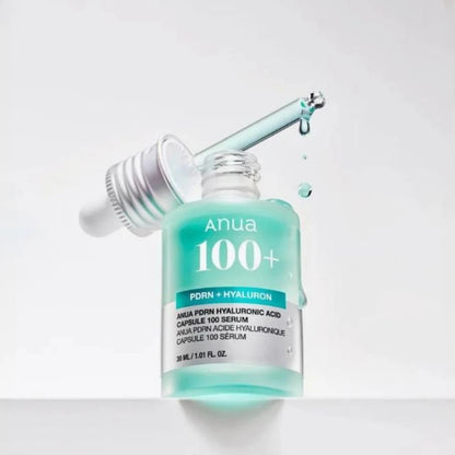ANUA Skin Care Essence Hyaluronic Acid Capsule 100 Serum Blue Radiant Face Serum for Glass Skin Korean Skincare Products