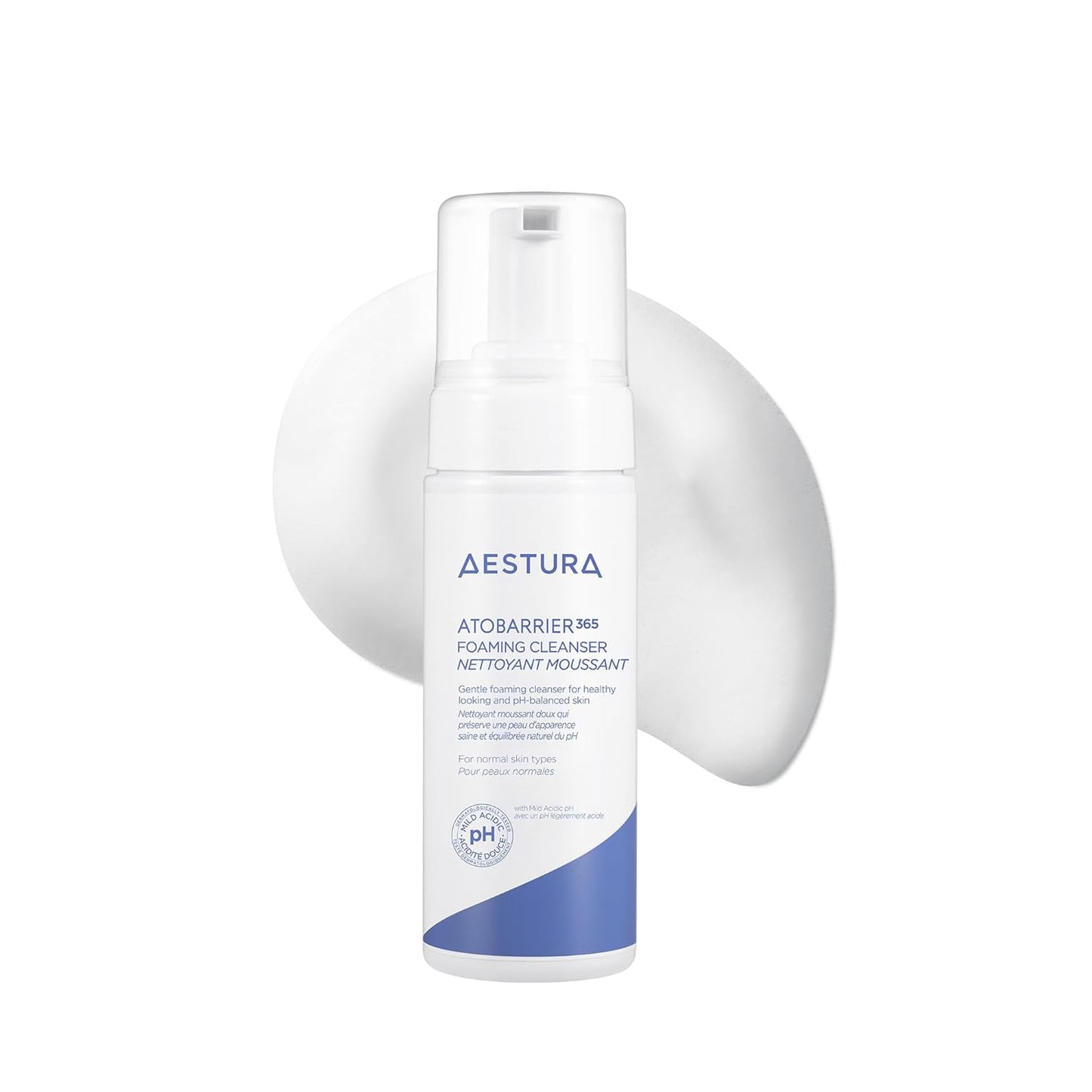 ATOBARRIER365 Gentle Ph-Balanced Foaming Cleanser with Ceramides | Korean Face Wash for Skin Moisture Barrier Repair, Hydrating Formula, Suitable for Dry Skin, 150ML / 5.07 Oz.