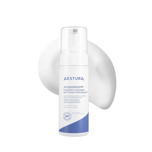 ATOBARRIER365 Gentle Ph-Balanced Foaming Cleanser with Ceramides | Korean Face Wash for Skin Moisture Barrier Repair, Hydrating Formula, Suitable for Dry Skin, 150ML / 5.07 Oz.