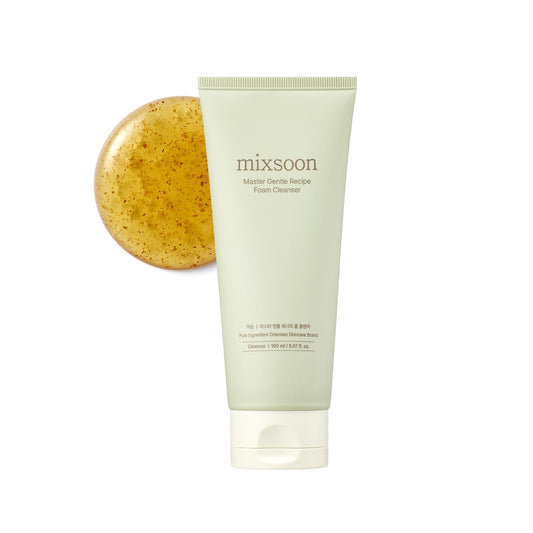 ] Master Gentle Recipe Foam Cleanser 5.07 Fl Oz / 150Ml | Mild Exfoliation Cleanser for Dry and Sensitive Skin That Improves Skin Texture and Sebum Care | Vegan, Cruelty Free