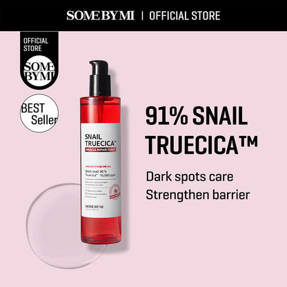 Snail Truecica Miracle Repair Toner - 4.6Oz, 135Ml - Made from Snail Mucin for Sensitive Skin - Daily Repair Face Toner with Skin Texture and Pigmentation Care - Korean Skin Care