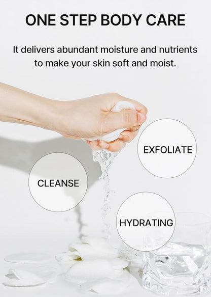 ONE STEP Body Brightening Pad | with Green Tea & White Truffle, for Armpit under Arm, Knee & Elbow, Dark Spot & Skin Pigmentation, Exfoliating, Hydrating Body Scrub,110Ml (60 Pads)