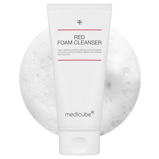 Red Foam Cleanser - Deeply Cleanses, Remove Impurities, Control Sebum, | Korean Skincare