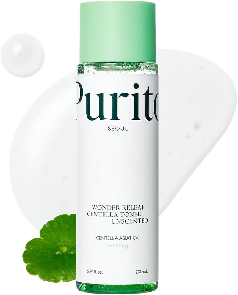 Seoul Wonder Releaf Centella Toner Unscented Korean Centella, for Sensitive Skin, Soothing, Facial Toner for Face, K-Beauty, 200Ml 6.76 Fl.Oz