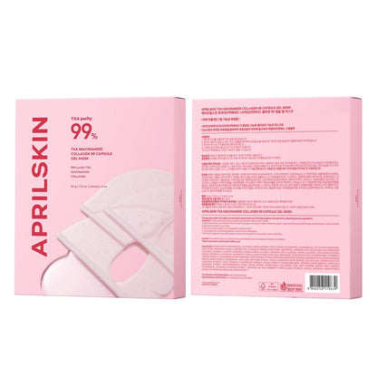 TXA Pink Capsule Gel Mask | Overnight Face Mask for Glass Glow Skin I 99% High-Purity Tranexamic Acid 3 for Uneven Skin Tone I Elasticity, Hydrating and Firming I Korean Skincare I 30G X 4Ea