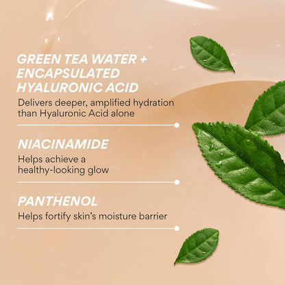 Innisfree Green Tea Seed Hydrating Serum with Hyaluronic Acid & Niacinamide, Korean Face Serum for Glow